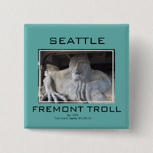 Seattle Fremont Troll Button
