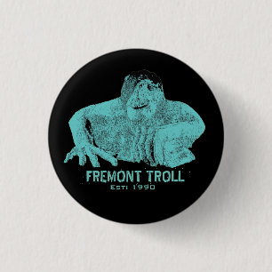 Seattle Fremont Troll Button