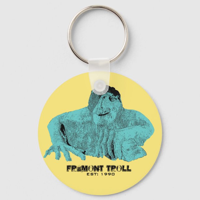 Seattle Fremont Troll Keychain (Front)