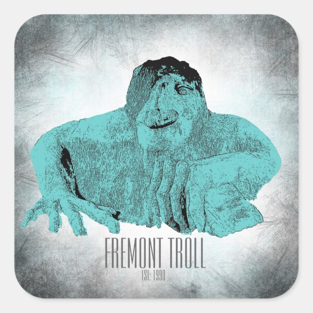 Seattle Fremont Troll Sticker (Front)