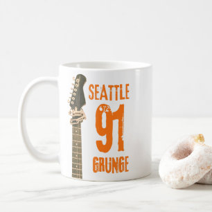 Seattle Grunge Music 1991 Coffee Mug