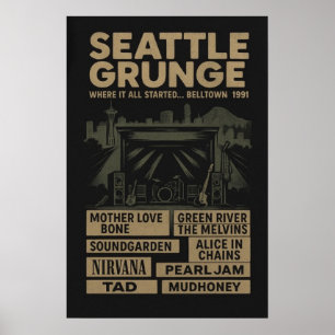 Seattle Grunge Poster