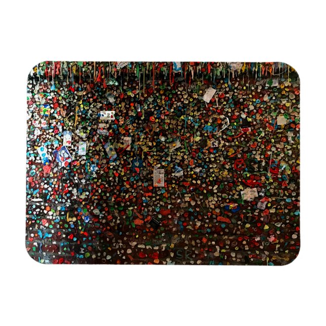 Seattle Gum Wall #4 Magnet (Horizontal)