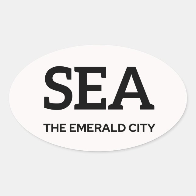 Seattle IATA Sticker 1 (Front)