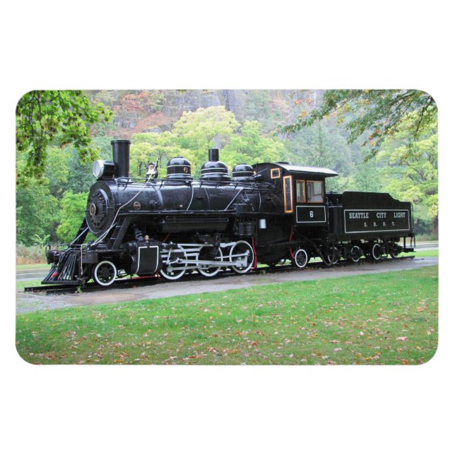 Seattle Lights Retired Train Engine  Magnet (Horizontal)