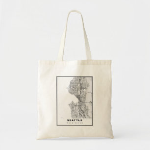 Seattle Map Tote Bag