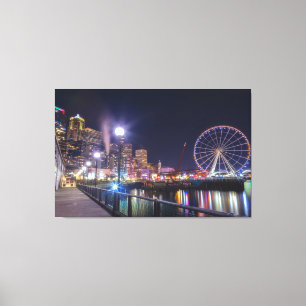 Seattle Nighttime Canvas Print