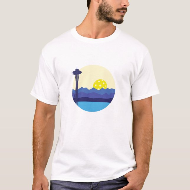 Seattle Pickleball - close to where it all started T-Shirt (Front)