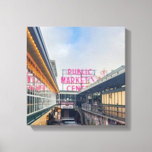 Seattle Pike Market Canvas Print