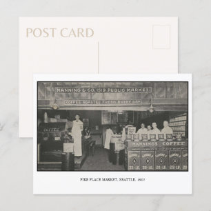 Seattle Pike Place Market 1907 Carte postale