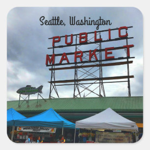 Seattle Public Market Centre #2 Stickers