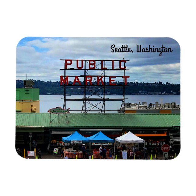 Seattle Public Market Centre #3 Magnet (Horizontal)