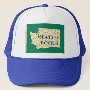 SEATTLE ROCKS TRUCKER HAT