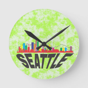 Seattle Round Clock
