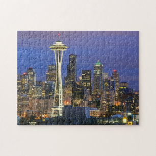 Seattle seen from Kerry Park in Queen Anne Jigsaw Puzzle