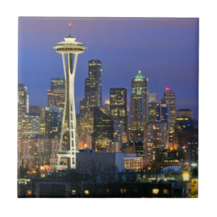 Seattle seen from Kerry Park in Queen Anne Tile