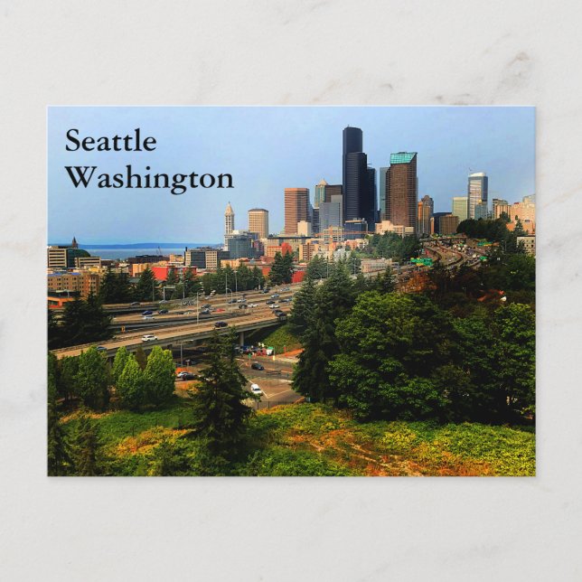 Seattle Skyline #1-2 Postcard (Front)