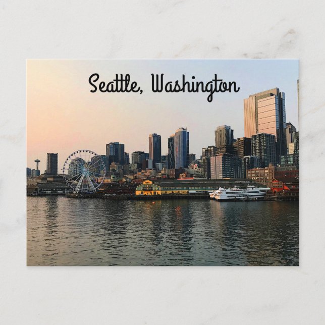 Seattle Skyline #5 Postcard (Front)