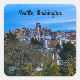 Seattle Skyline #7 Stickers