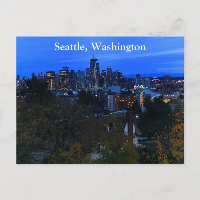 Seattle Skyline #8 Postcard (Front)