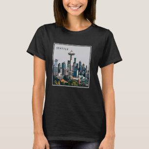 Seattle Skyline Cityscape Souvenirs Seattle Washin T-Shirt
