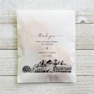 Seattle Skyline Mariage Merci Favoriser les sacs