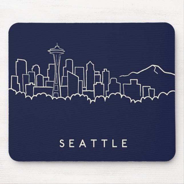 Seattle Skyline Mouse Pad (Front)