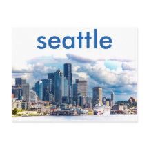 Seattle Skyline Postcard
