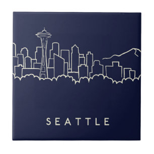 Seattle Skyline Tile