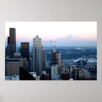 Seattle Skyline with Mt. Rainier