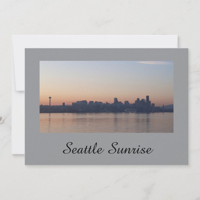 Seattle Sunrise Invitation (Front)