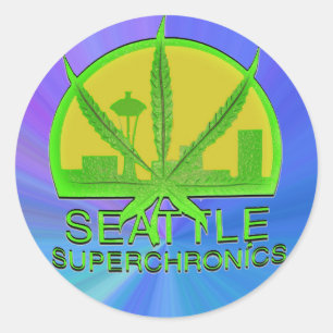 Seattle Superchronics Classic Round Sticker