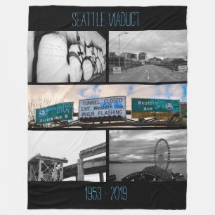 Seattle Viaduct Commerative Fleece Blanket