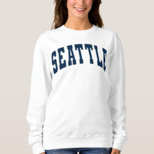Seattle Vintage Varsity College Style Sweatshirt