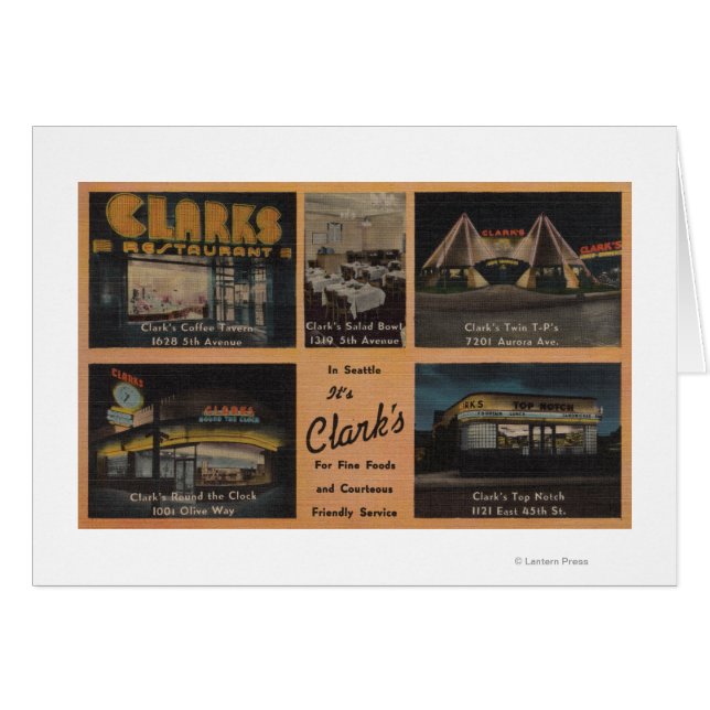 Seattle, WAAD for Clark's Restaurants (Front Horizontal)