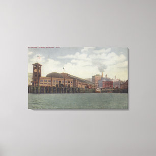Seattle, WAColeman Dock on Seattle Waterfront Canvas Print