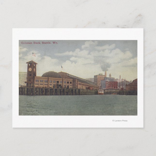 Seattle, WAColeman Dock on Seattle Waterfront Postcard (Front)