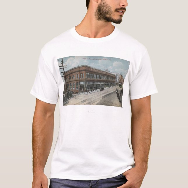 Seattle, WASecond Avenue Frederick and Nelson T-Shirt (Front)