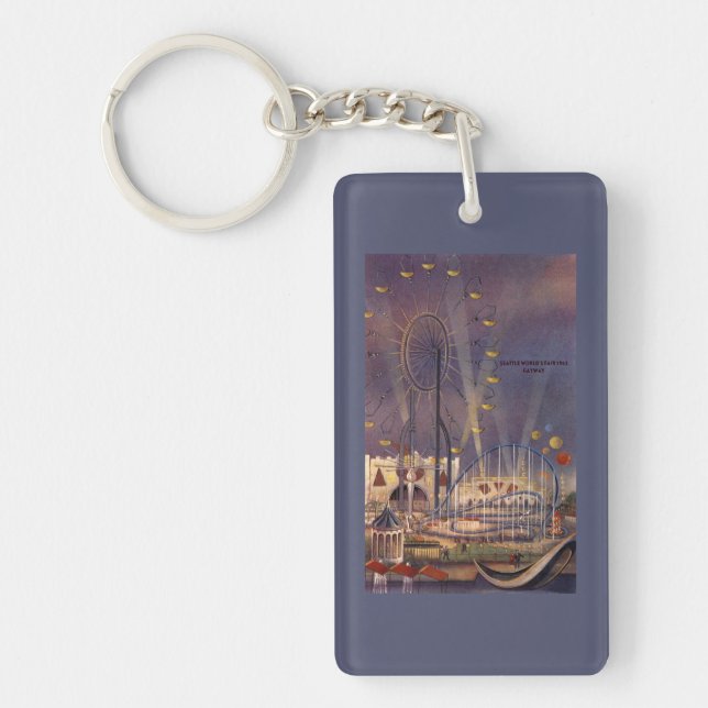 Seattle, Washington1962 World's Fair Poster Keychain (Front)