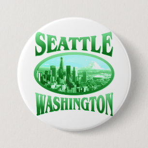 Seattle Washington 3 Inch Round Button