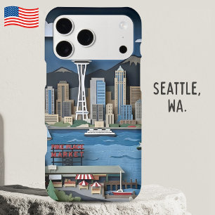 Seattle Washington Amérique Art de papier en couch