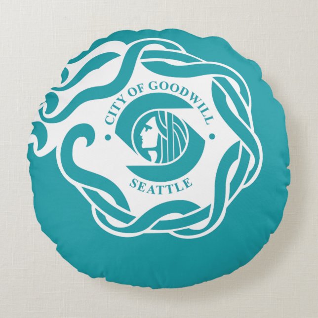 Seattle (Washington) City flag  Round Pillow (Front)