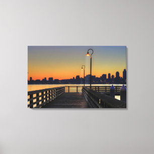 Seattle Washington Downtown Skyline Canvas Print