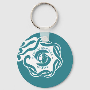 Seattle (Washington) flag Keychain