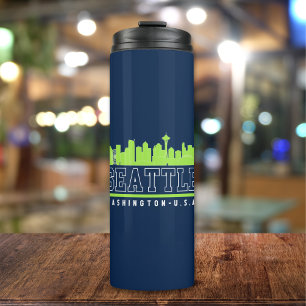 Seattle Washington Fun Skyline City Thermal Tumbler