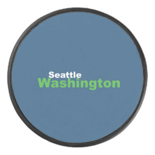 Seattle, Washington Hockey Puck