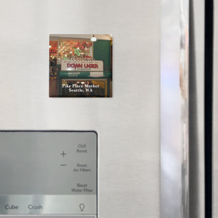 Seattle, Washington Interior of Pike Place Market Magnet