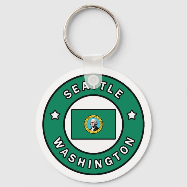 Seattle Washington Keychain (Front)
