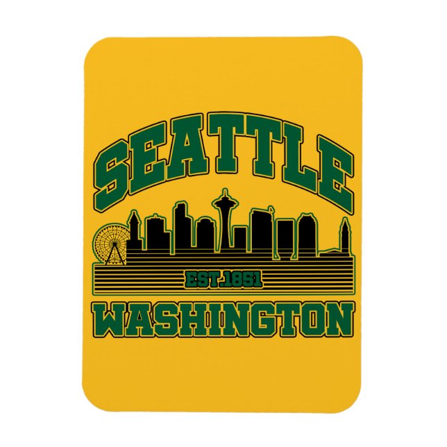 Seattle,Washington Magnet (Vertical)
