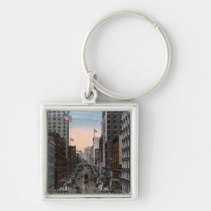 Seattle, Washington - North View of 2nd Keychain